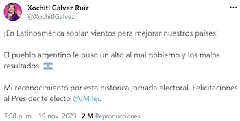 Xóchitl Gálvez reconoce a Javier