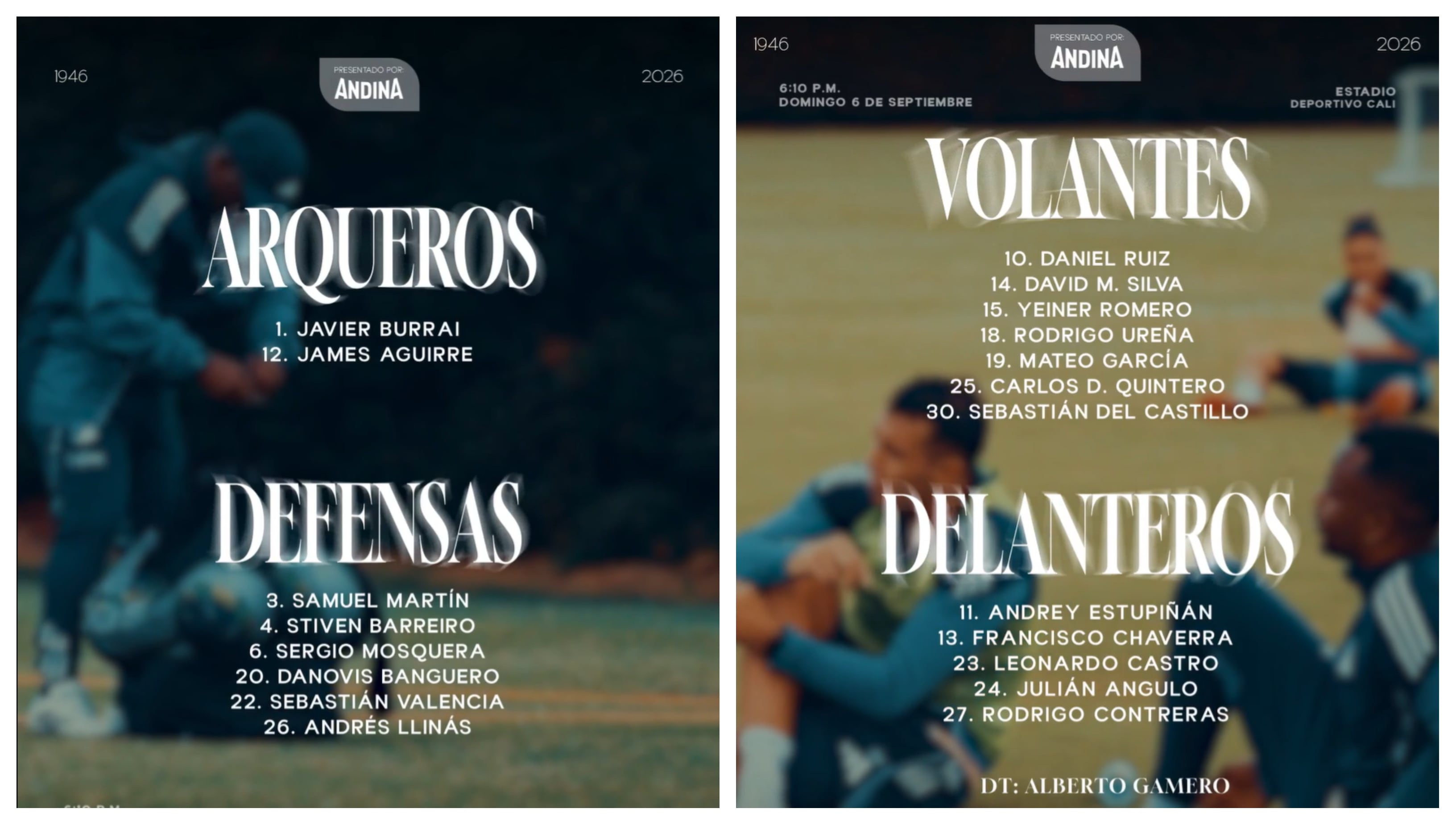 Estos son los jugadores convocados por Millonarios para la visita al Deportivo Pereira en Palmaseca - crédito Millonarios FC