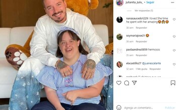 J Balvin y Juliana Zuluaga