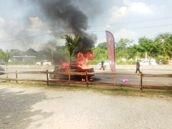 Dos guardias nacionales resultaron lesionados