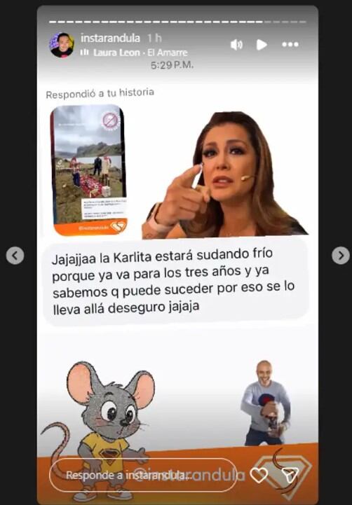 Ritual en las Huaringas reaviva polémica por relación de Karla Tarazona y Christian Domínguez. Infobae Perú / Captura: IG