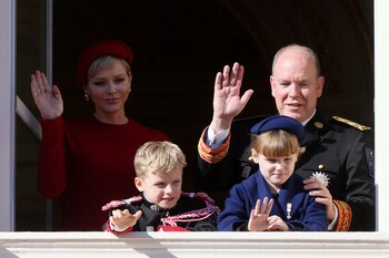 Alberto y Charlène de Mónaco,