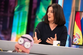 La colaboradora Rosa Belmonte durante