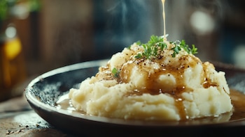 Receta de pollo entomatado con puré