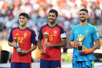 Unia Simón, guante de oro del Mundial 2026. (Octavio Guzman/EFE)