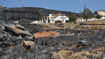 El incendio en Los Gallardos (Almería), en imágenes: casas quemadas, coches calcinados y el avance de las llamas
