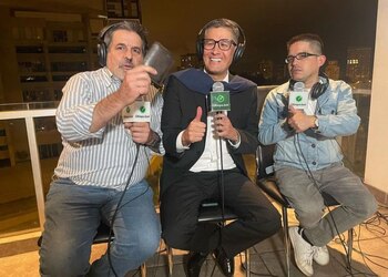 Erick Osores junto a Gonzalo