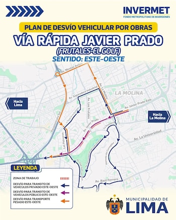 Estos son los desvíos por