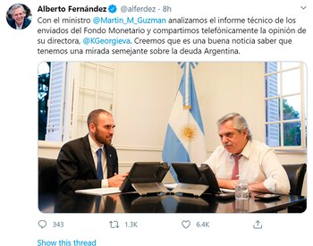 El presidente Alberto Fernández dialogó