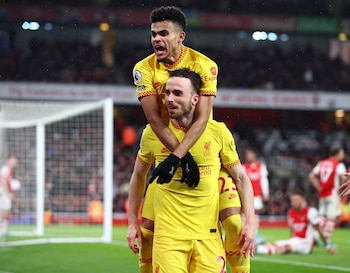 Diogo Jota y Luis Díaz