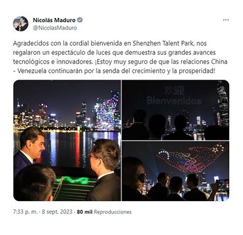 Nicolás Maduro inició su visita a China
