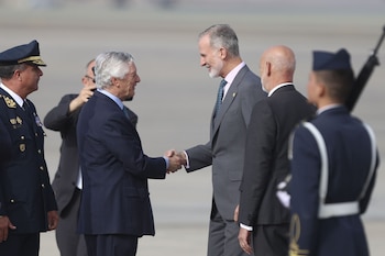 Felipe VI llegó a Lima para participar en toma de mando de Keiko Fujimori. (Foto: ANDINA/Jhonel Rodríguez Robles)