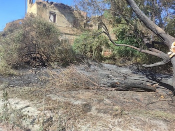 Imágenes del resultado del incendio en la calle Limonar de Cuba en San Andrés del Rabanedo, León (FB: Ayuntamiento de San Andrés del Rabanedo)