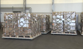 La droga enviada a Estados Unidos corresponde a decomisos realizados por autoridades costarricenses en diferentes operaciones contra el narcotráfico. Cortesía: Ministerio Público