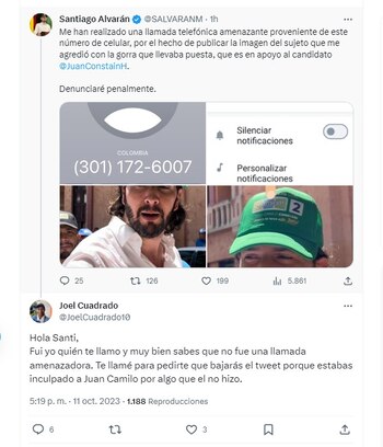 Con este mensaje en su