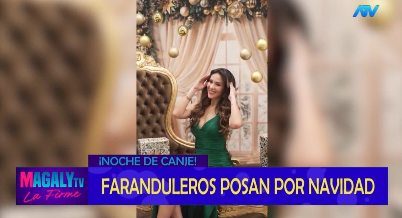 Silvia Cornejo, Tomate Barraza e Ivana Yturbe: así celebran la Navidad los faranduleros peruanos. Infobae Perú / Captura TV - Magaly TV La Firme