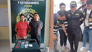 Policía en actividad es detenido por sus colegas en Piura por presunta extorsión a su padrino de bodas: su esposa también fue intervenida