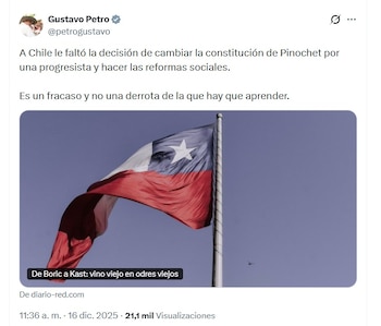 Petro compartió sus palabras el