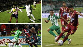 Solo cuatro equipos han logrado darle vuelta al marcador en una final del fútbol colombiano. Fotos: Colprensa