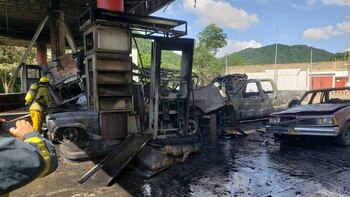 Impactante explosión en una gasolinera