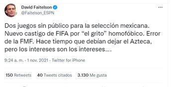 Faitelson cuestionó intereses de la