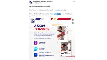 Deportivo Municipal pidió ayuda para