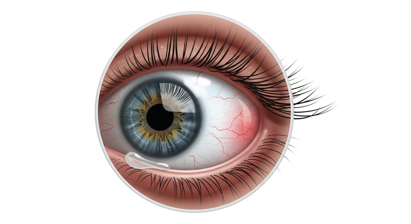 Los síntomas pueden ir desde sequedad y enrojecimiento de párpados hasta retracción palpebral y dolor ocular, lo que dificulta el diagnóstico temprano (Imagen Ilustrativa Infobae)