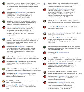 Los intercambios de Villarruel con