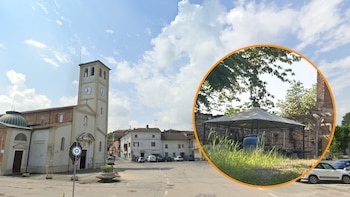 Plaza en Lauriano y el