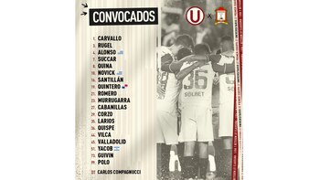 La lista de convocados de