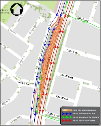 Tres carriles del corredor vial permanecerán habilitados durante las obras para mantener el flujo vehicular en la zona norte de Bogotá - crédito Alcaldía de Bogotá