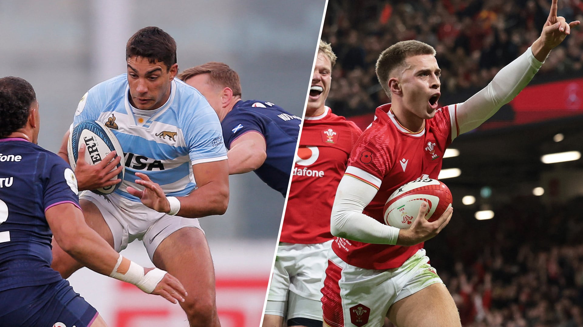 Los Pumas cayeron en el debut, mientras que Gales se impuso a Fiji en su presentación