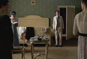 El matrimonio que no fue, en otra escena de la película.