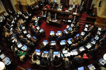 El pleno del Senado durante