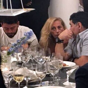 Diego Maradona, Junior y Cristiana