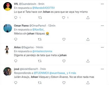 aficion tundió al tata martino por no jugar con johan vasquez