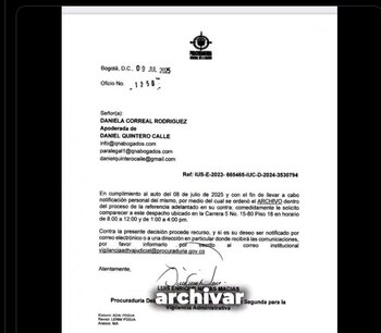 Daniel Quintero festejó que cerraran