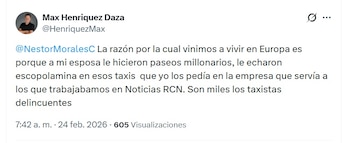 Max Henríquez compartió el mensaje