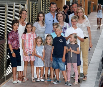 Familia Real en Portals, en Mallorca (España), a 06 de agosto de 2011. (Europa Press / Europa Press).