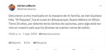 El activista Adrián LeBarón dio