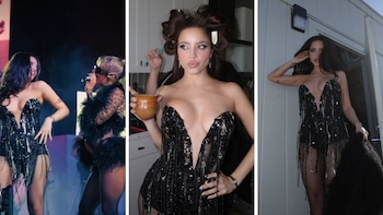 Emilia Mernes brilló en Coachella 2026 junto a Luísa Sonza: el sensual look que eligió