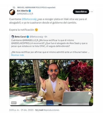 La abogada Ani Abello le