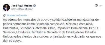 El presidente José Raúl Mulino recibió mensajes de respaldo de varios mandatarios de la región y del Gobierno de Estados Unidos. (Cortesía: José Raúl Mulino)