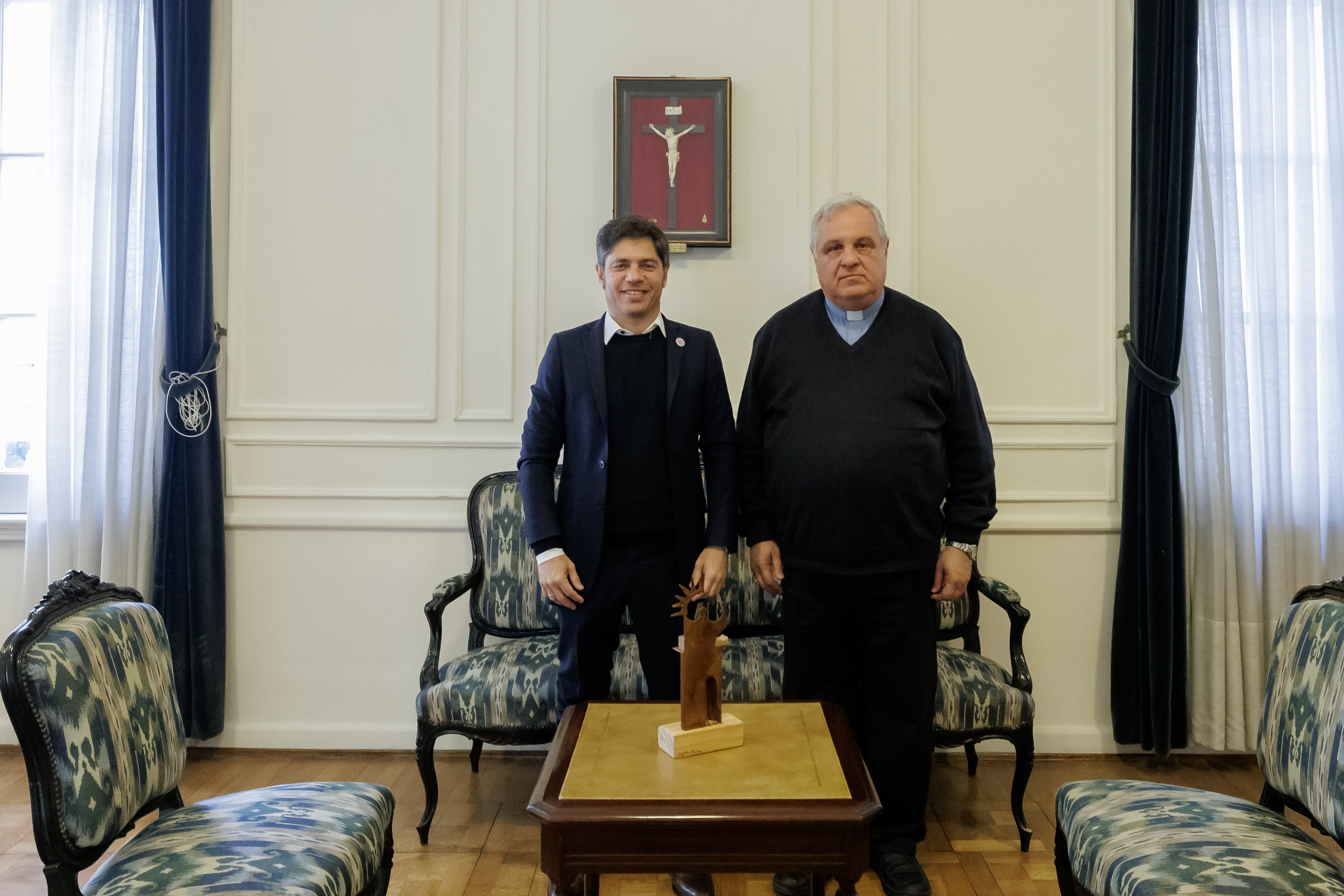 Axel Kicillof avanzó con la Conferencia Episcopal Argentina en la organización de la visita del Papa a Luján y al Cottolengo Don Orione.