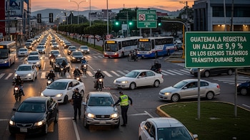 Guatemala registra un alza de 9.9 % en los hechos de tránsito durante 2026
