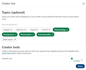 Es posible añadir los temas