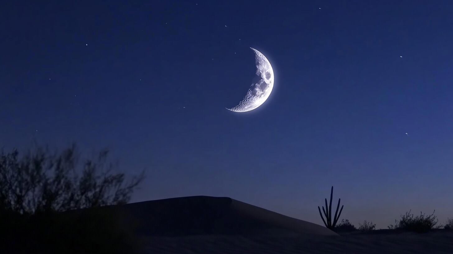 Después de la luna nueva viene el cuarto creciente (Imagen Ilustrativa Infobae)