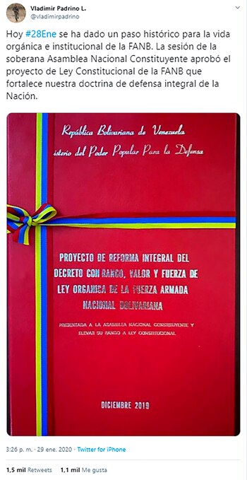 El mensaje de Vladimir Padrino