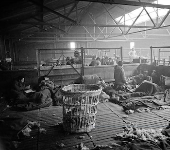 Galpón en donde estuvieron detenidos