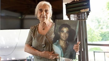 Hilda Gladys Lavizzari, madre de Paulo Christian Guardatti, llevó el caso ante la Comisión Interamericana de Derechos Humanos (CIDH) en 1993, tras la desaparición de su hijo en Mendoza (Gentileza: Diario Uno)